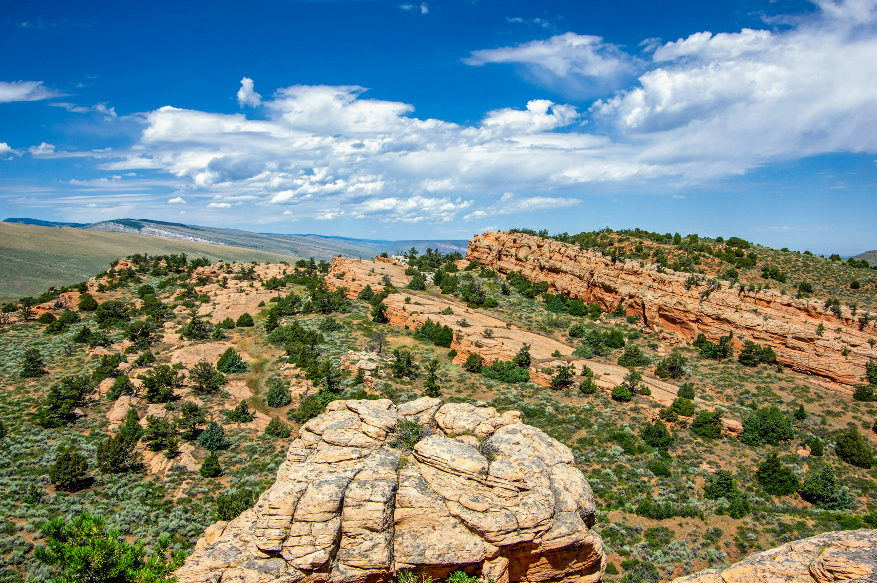 Upper rim of Red Canyon, Wyoming