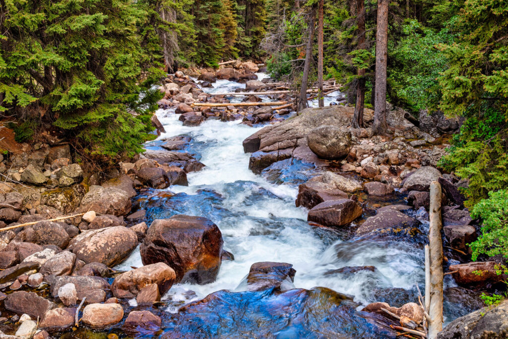 Lake Creek in Beartooth Mountains, Wyoming